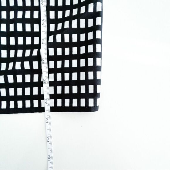 Calvin Klein Blouse High-Low Tunic Women's S Black White Pullover Side Slits - Picture 7 of 8